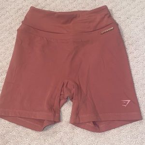 Gymshark Whitney Simmons High Rise Shorts Size Small/ mountain brick